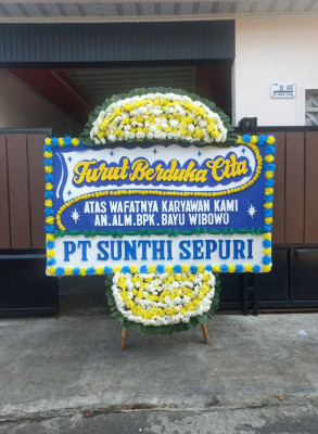 Papan Bunga Duka di Barong Tongkok